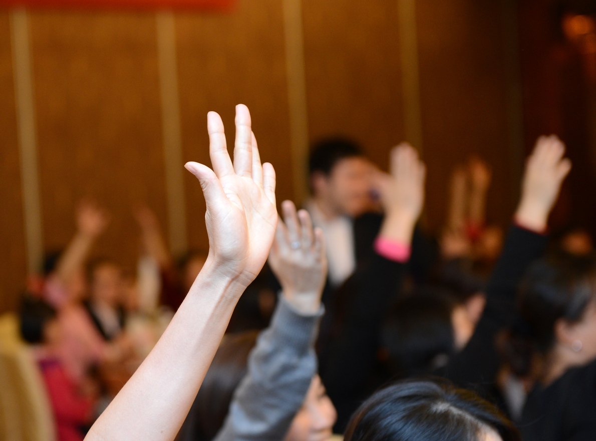 raised hand