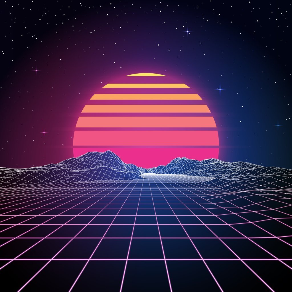 Retro 80s Background